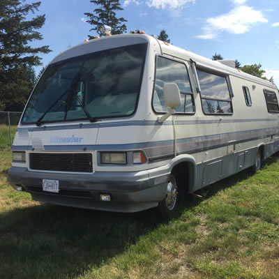 A vintage 1970's Lodestar motorhome, made by Champion. 