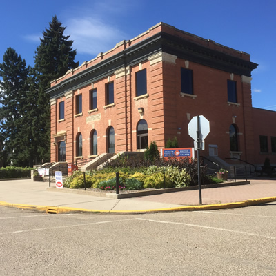 Picture of large historic brick building. 