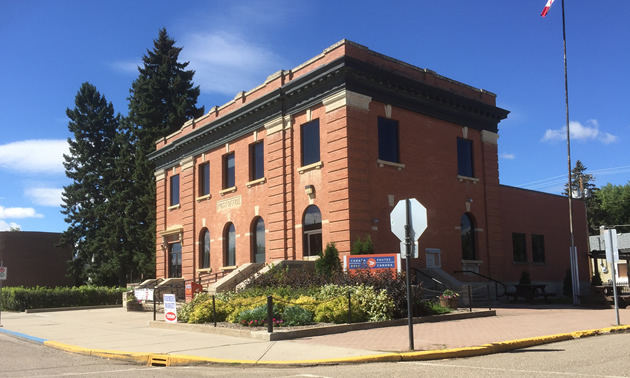 Picture of large historic brick building. 