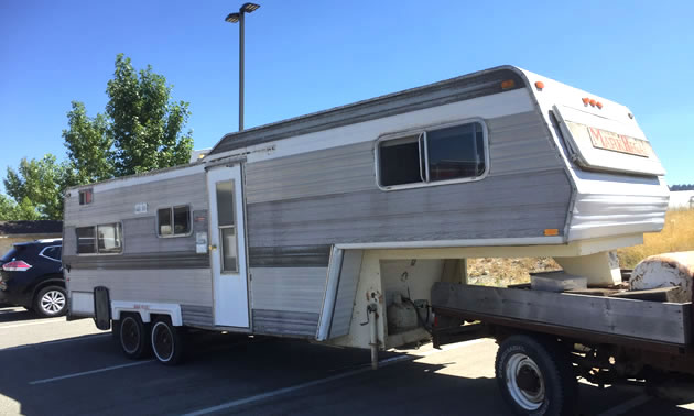 A Mark Regal trailer spotted in a parking lot. 