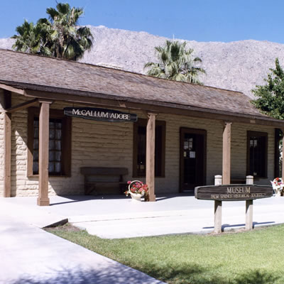 The McCallum Adobe in Palm Springs. 