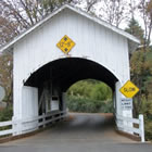 a covered bridge