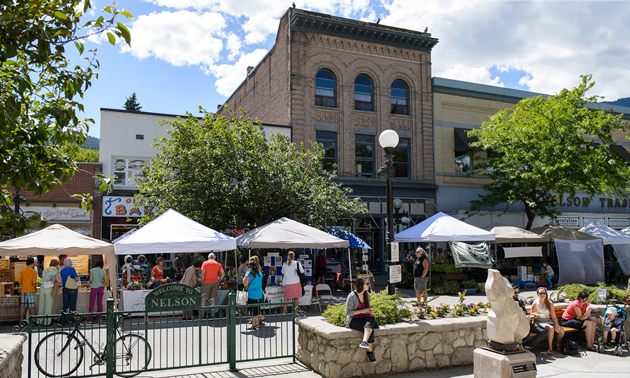 Public art, farmers markets and historic architecture make a summertime visit to Nelson, B.C., a memorable experience.