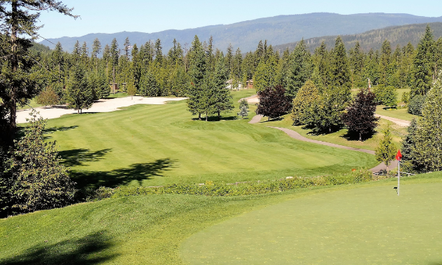 The third hole at Mabel Lake Golf & Country Club includes B.C.'s largest bunker.