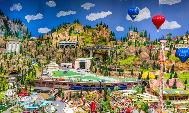 The Osoyoos Desert Model Railroad is a miniature wonderland featuring thousands of tiny buildings, vehicles, people and animals.