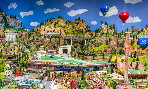 The Osoyoos Desert Model Railroad is a miniature wonderland  featuring thousands of tiny buildings, vehicles, people and animals.