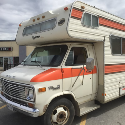 An Okanagan Class C Kokanee motorhome, spotted in a local parking lot. 