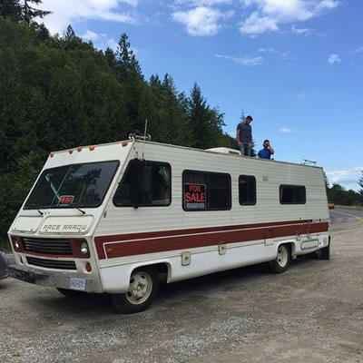 A Pace Arrow motorhome. 