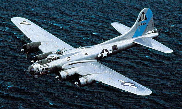 While in Mesa, Arizona, take a ride in this historic aircraft, a B-17G bomber.