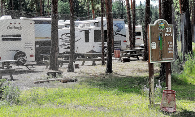 The RV Park at Hole #13. 