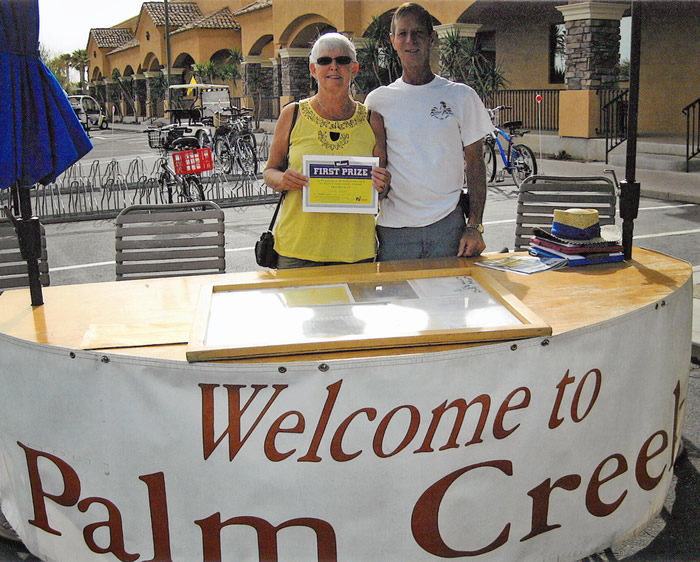 Donna Leslie and her husband, Ian, enjoyed their stay at Palm Creek Golf & RV Resort.