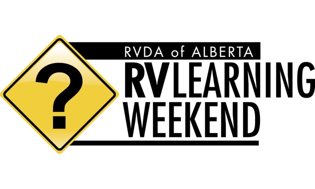 RVDA RV learning weekend logo.