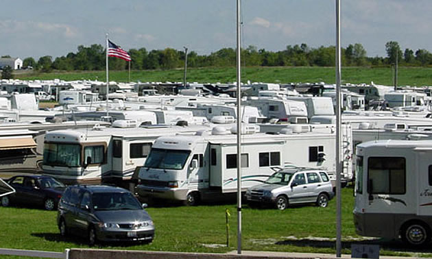 Photo of numerous RV's