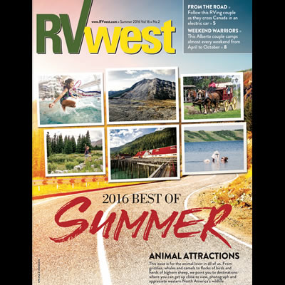 Cover of RVwest magazine. 