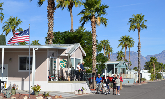 Park homes at Rincon Country RV Resort