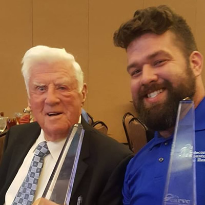 George O'Leary with his son, Danny.
