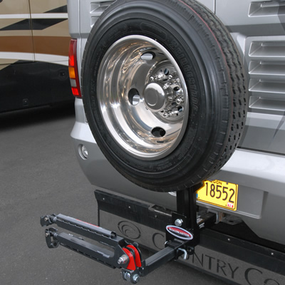 Picture of the Roadmaster Spare Tire carrier. 