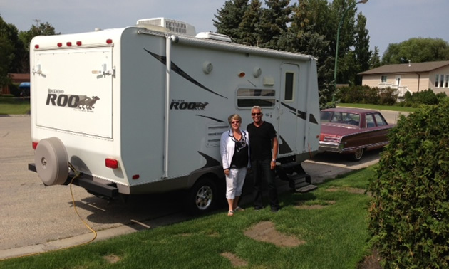 Rowena and Gary Friesen love to go camping in their 2009 Forest River Roo Travel Trailer. 