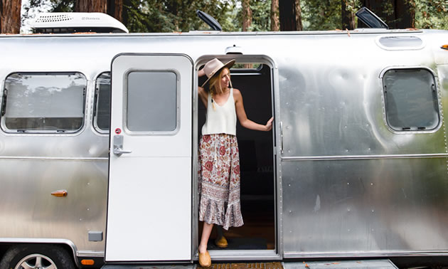 Vintage Airstreams at AutoCamp Russian River in Guerneville. 