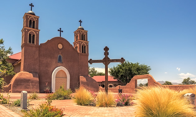The San Miguel Mission in Socorro, New Mexico, is more than 400 years old