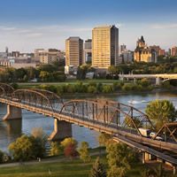 Panoramic view of Saskatoon, Saskatchewan