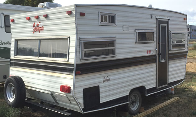 Another view of the Scamper Travel Trailer.