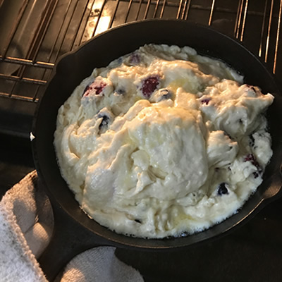 This is a thick muffin batter that bakes up like cornbread.