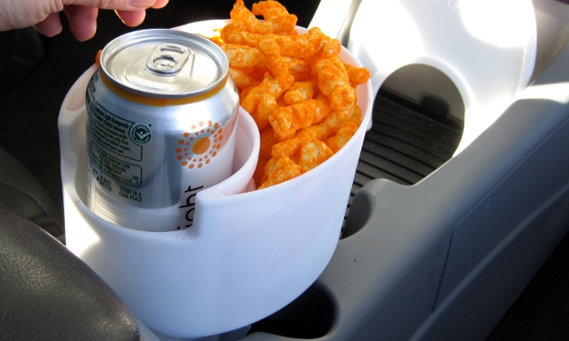 Cup and snack holder