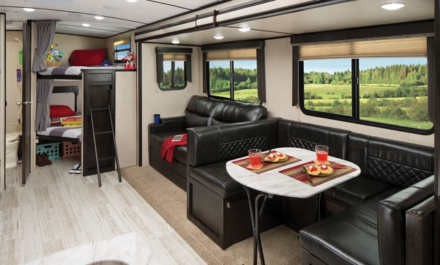 The exterior of the inner cabin of the Northern Spirit Ultra-Lite from RV Care Network Inc.