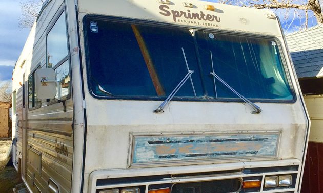 A vintage 1970's Sprinter motorhome. 