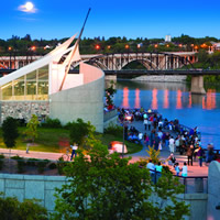 Saskatoon, Saskatchewan riverscape