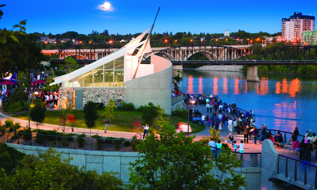 Saskatoon, Saskatchewan riverscape