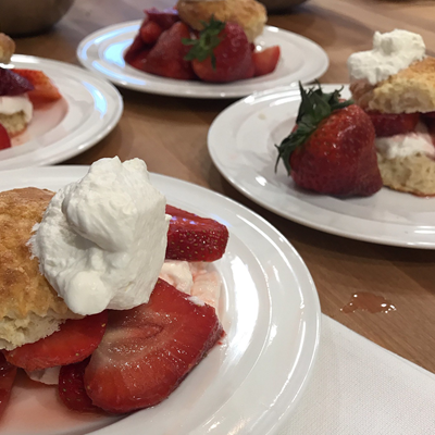 Shortcake, strawberries and cream are a delicious way to celebrate the arrival of summer. 
