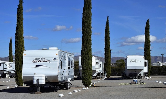 Turquoise Valley RV Park across from golf course.