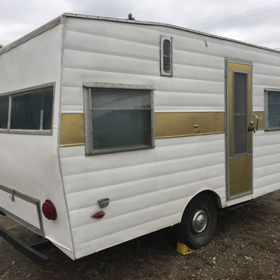 A vintage Tee Pee trailer, spotted in Creston, B.C. 