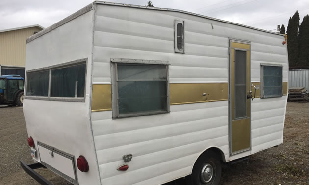 A vintage Tee Pee trailer, spotted in Creston, B.C. 