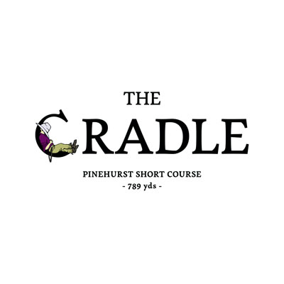 The Cradle logo, featuring the Golf Lad.