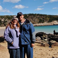 Tourists at Acadia National Park