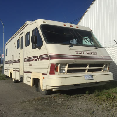 A Travelmaster motorhome. 