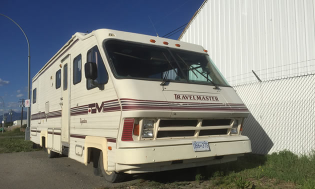 A Travelmaster motorhome. 