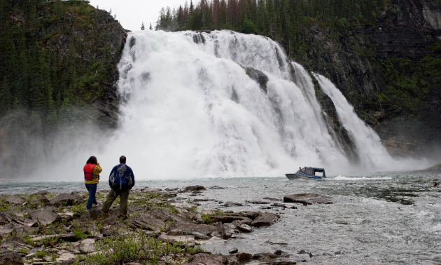 At 60 metres high, Kinuseo Falls is higher than Niagra Falls