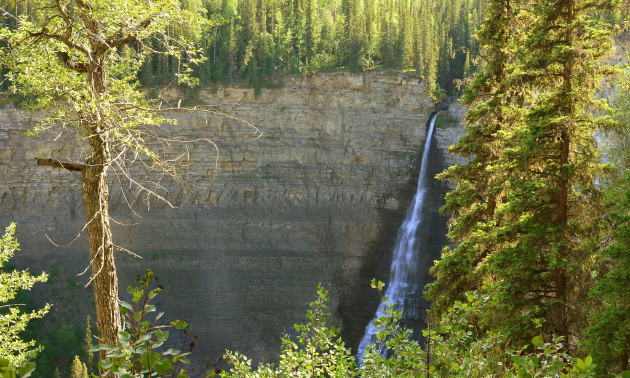 Bergeron Falls, the highest waterfall in northern British Columbia