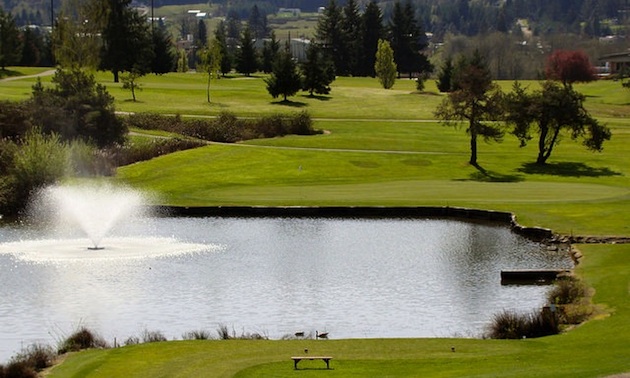 The signature hole at Umpqua Golf Course is the 16th.