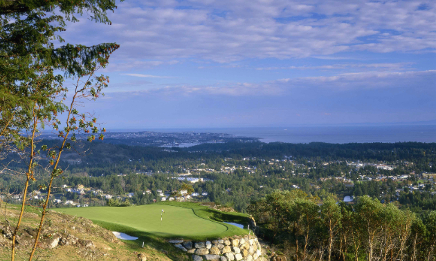 Hole 14 at the Bear Mountain Resort in Victoria