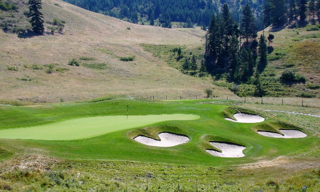 Hole 12 at the Tower Ranch Golf Club in Kelowna