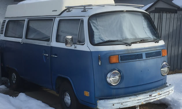 A VW Microbus. 