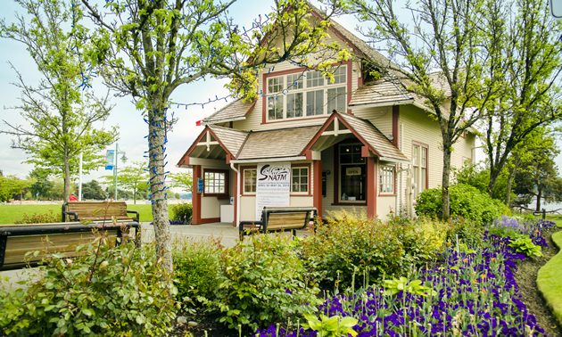 The Ferry Building and Art Gallery on the West Vancouver waterfront is a heritage structure.