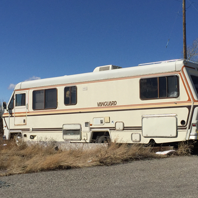 A picture of a Vanguard motorhome. 