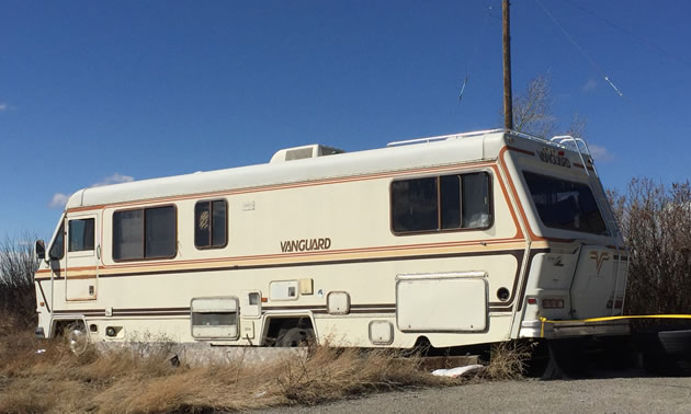 A picture of a Vanguard motorhome. 