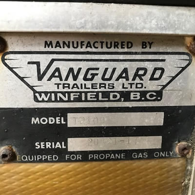 Vanguard trailer logo. 